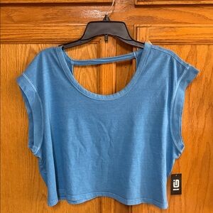 Ideology Blue Crop Top